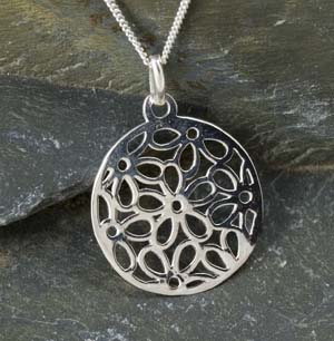 Sterling Silver open flower earrings